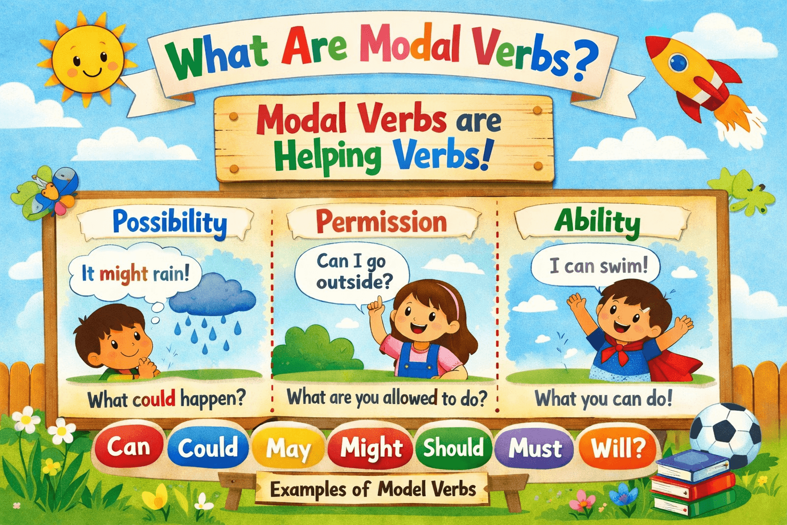 Modal Verbs for Kids (Fun and Interactive Guide)