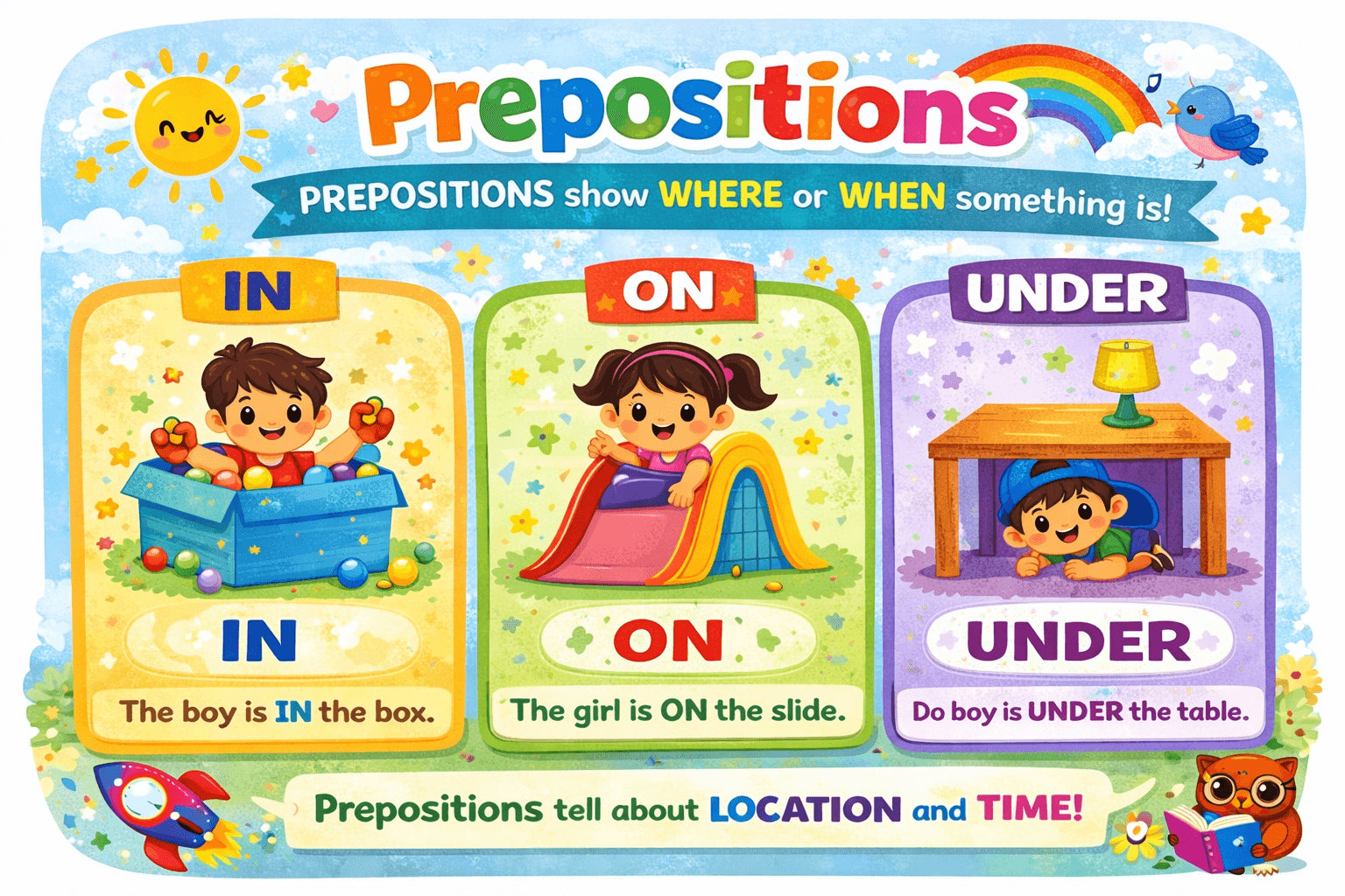 Prepositions for Kids (Fun and Interactive!)